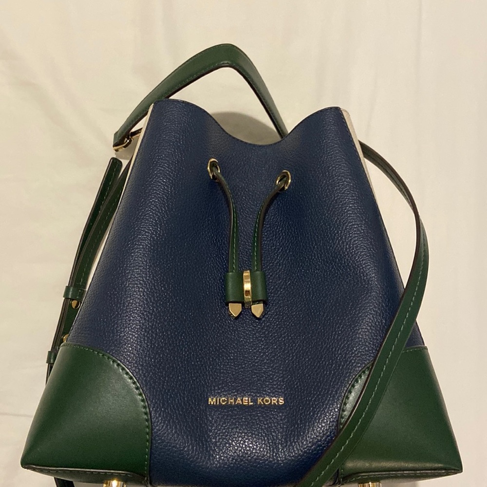 Michael Kors Multicolor Purse: Green, Blue And Ivory